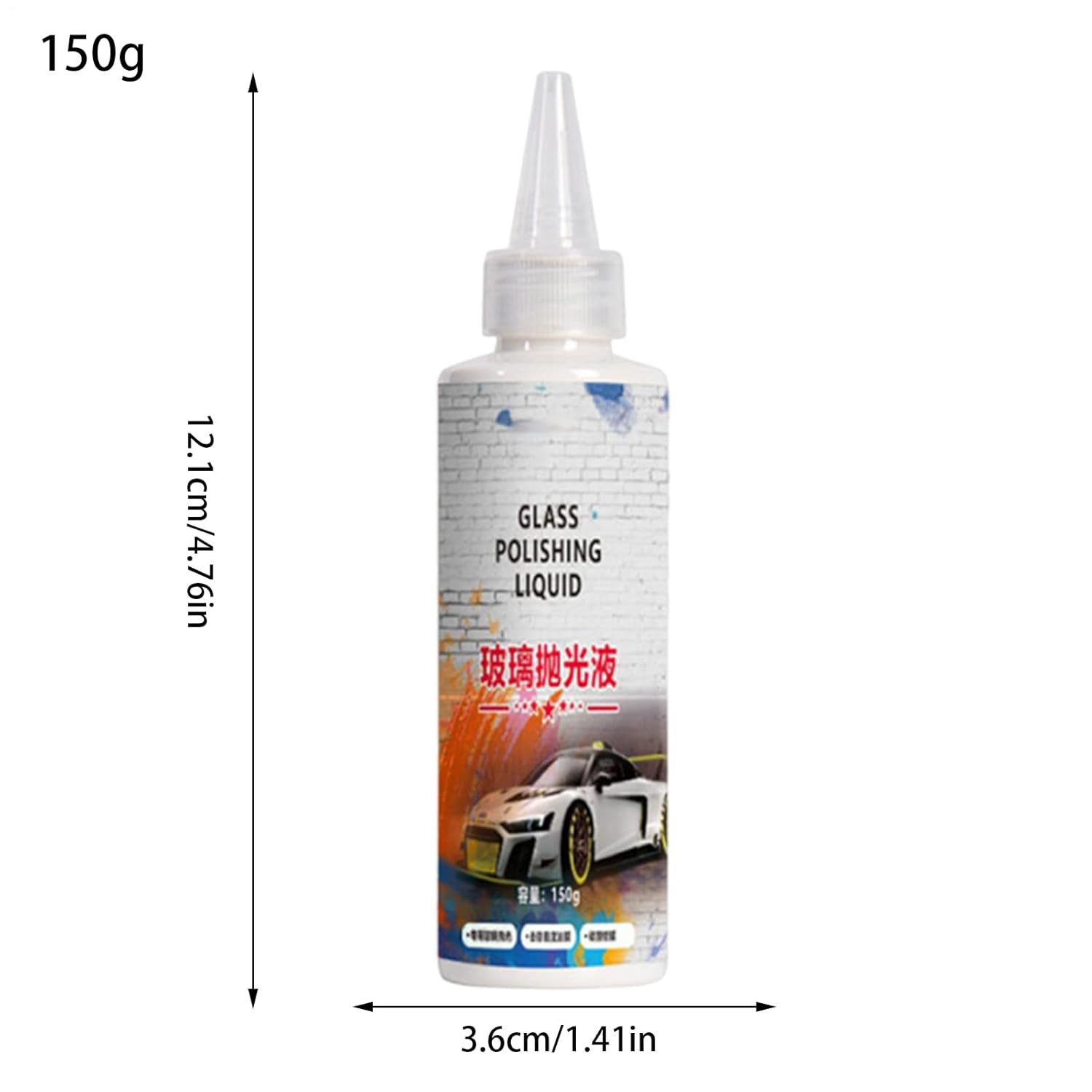 Car Glass Cleaner Agent | Repairing Agent for Car Scratches - Automotive Paint Cleaner Fluid with Long-Lasting Protection for Truck RV Sedan image number 1