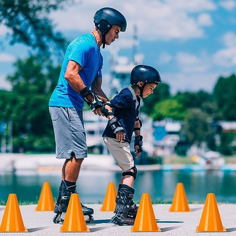 15Cm 23Cm Soccer Cones, Professional Durable Agility Cones Sports Training Field Marker Plastic Cones for Skating Basketball Football Practice Drills, Indoor Outdoor Activity Events Gamess image number 4