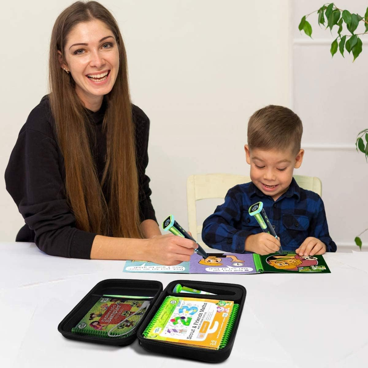 GWCASE Case Compatible with Leapfrog for Leapstart Go System and for Leapfrog for Leapstart 3D/ for Pre-Kindergarten Activity Book of Level 1 2 3. Storage Carrying Holder Fits for USB Cable（Box Only） image number 4