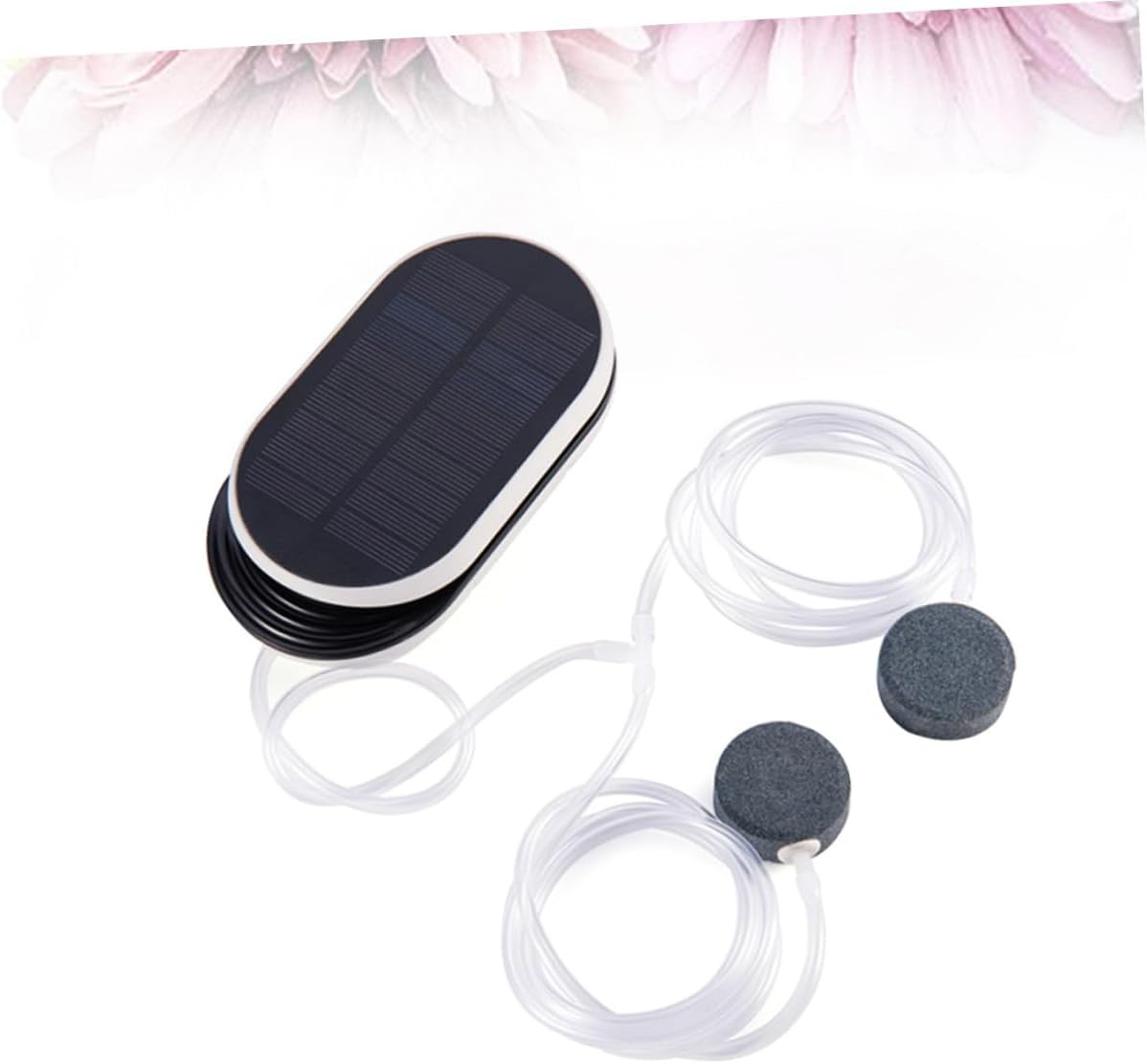 TEHAUX Solar Powered Aquarium Oxygen Pump Portable Fish Tank Air Aerator for Outdoor Fishing Quiet Oxygenation Design for Small to Medium Tanks image number 1