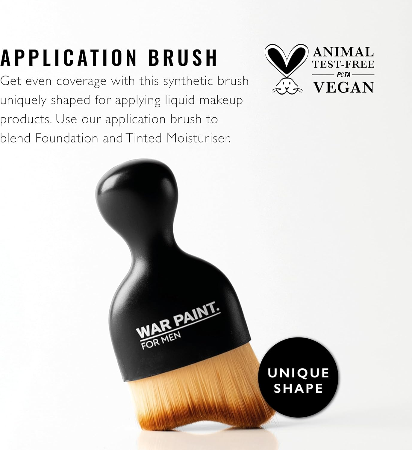 War Paint Angled Makeup Application Brush for Men, 40 G image number 3