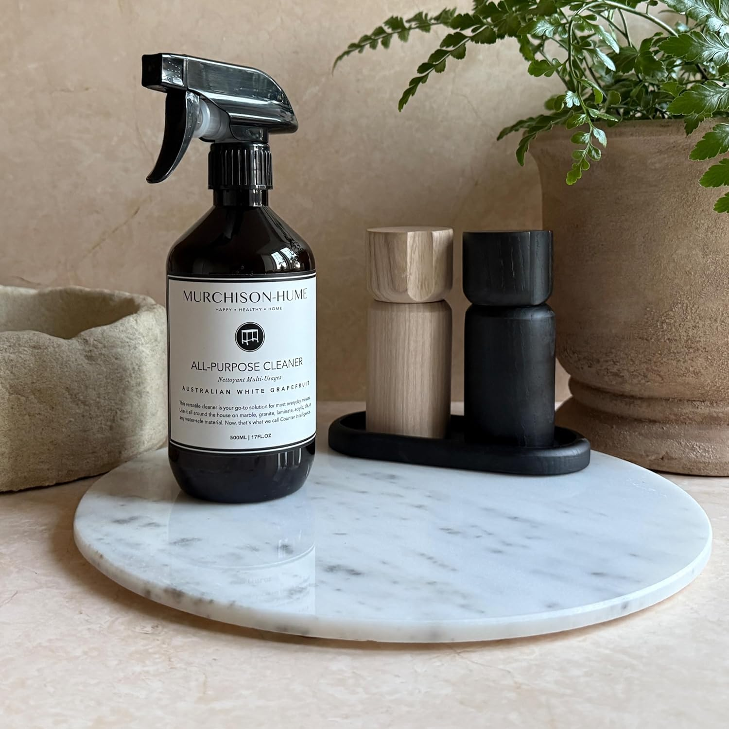 Murchison-Hume All-Purpose Cleaner - Vegan, Plant-Based, and Biodegradable Formula, Safe for Household Surfaces, Refillable Spray Bottle, 500Ml (Australian White Grapefruit) image number 4