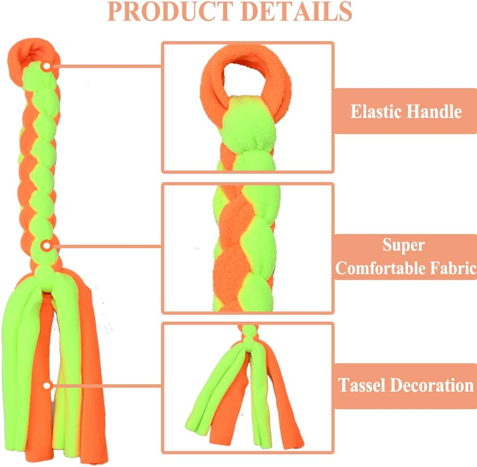 ASOCEA 3 Pack Dog Rope Toys for Dogs, Flirt Bar, Replacement Toys, Interactive Cotton Chew Toy, Chase and Pull for Small Medium Dogs, Puppies, Breeds, Chewers image number 5