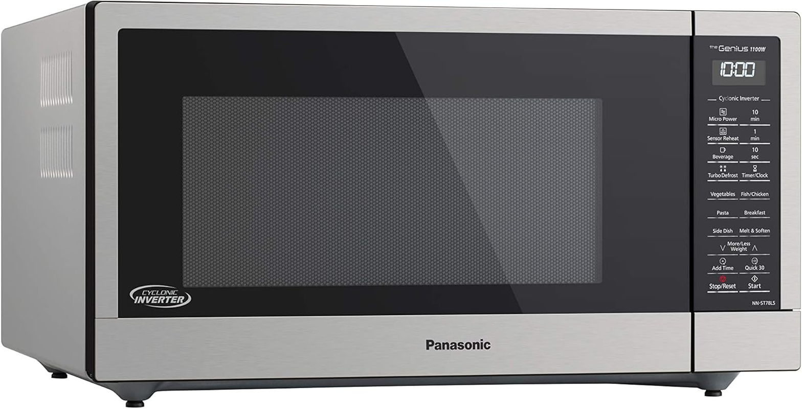 Panasonic 44L 1100W Cyclonic Inverter Microwave Oven with Genius Sensor, Stainless Steel (NN-ST78LSQPQ) image number 1