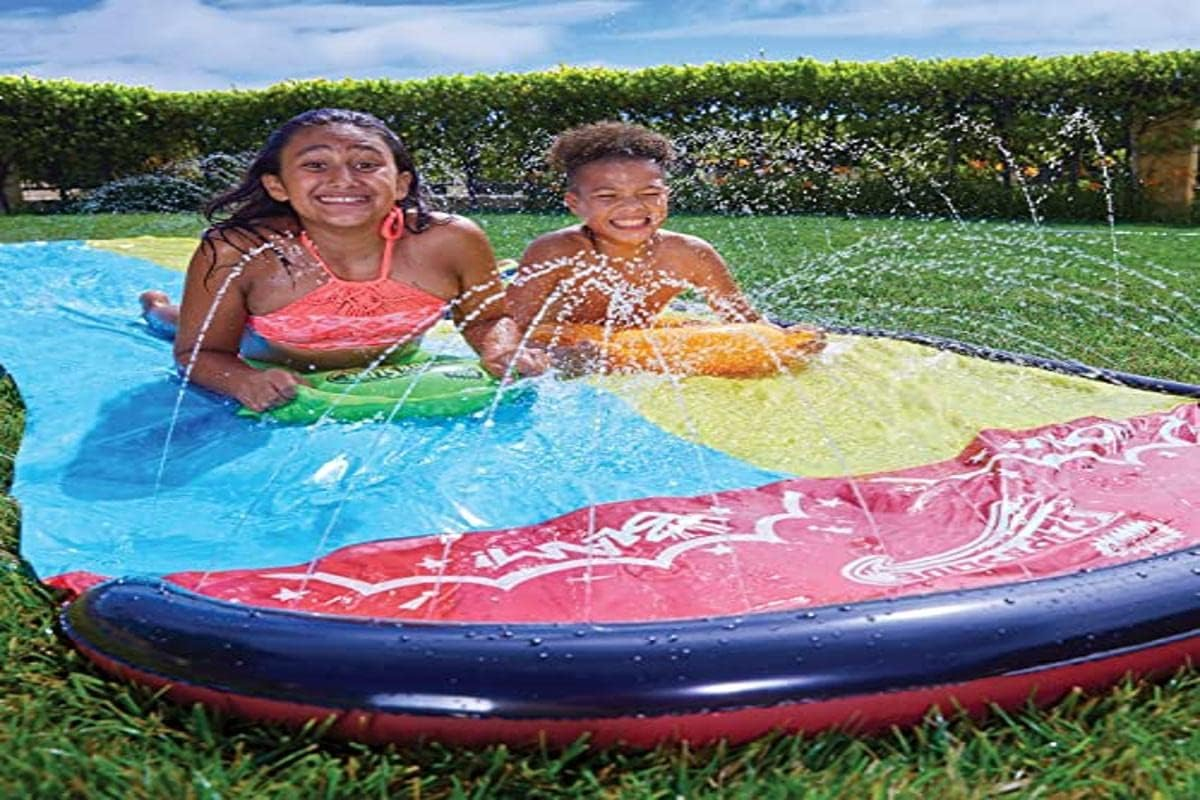 Wham-O 16Ft Slip 'N Slide Double Wave Rider Water Slide image number 1