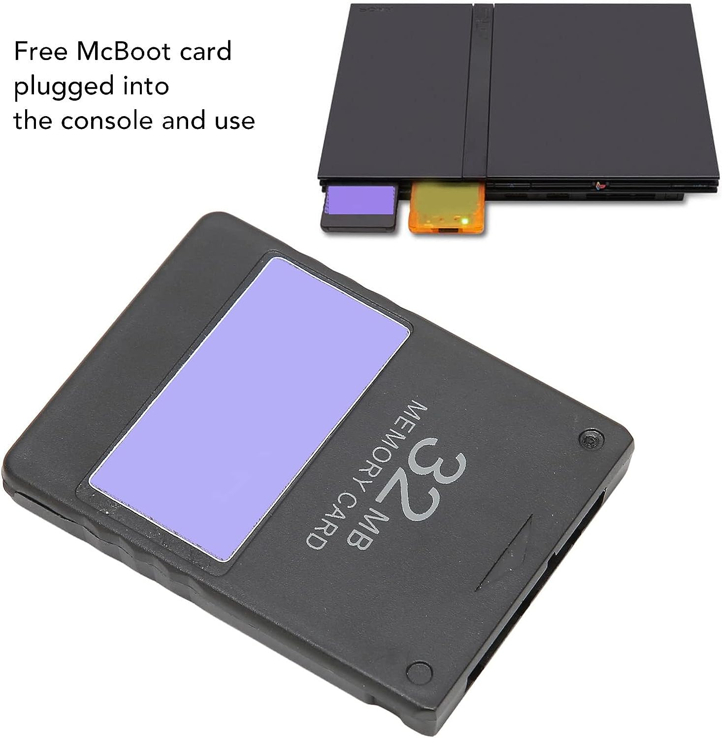 FMCB Memory Card Mcboot 32MB for Slim Game Console, MX4SIO SIO2SD Retro Video Game Program Card, External Data Storage High Speed Plug and Play image number 2