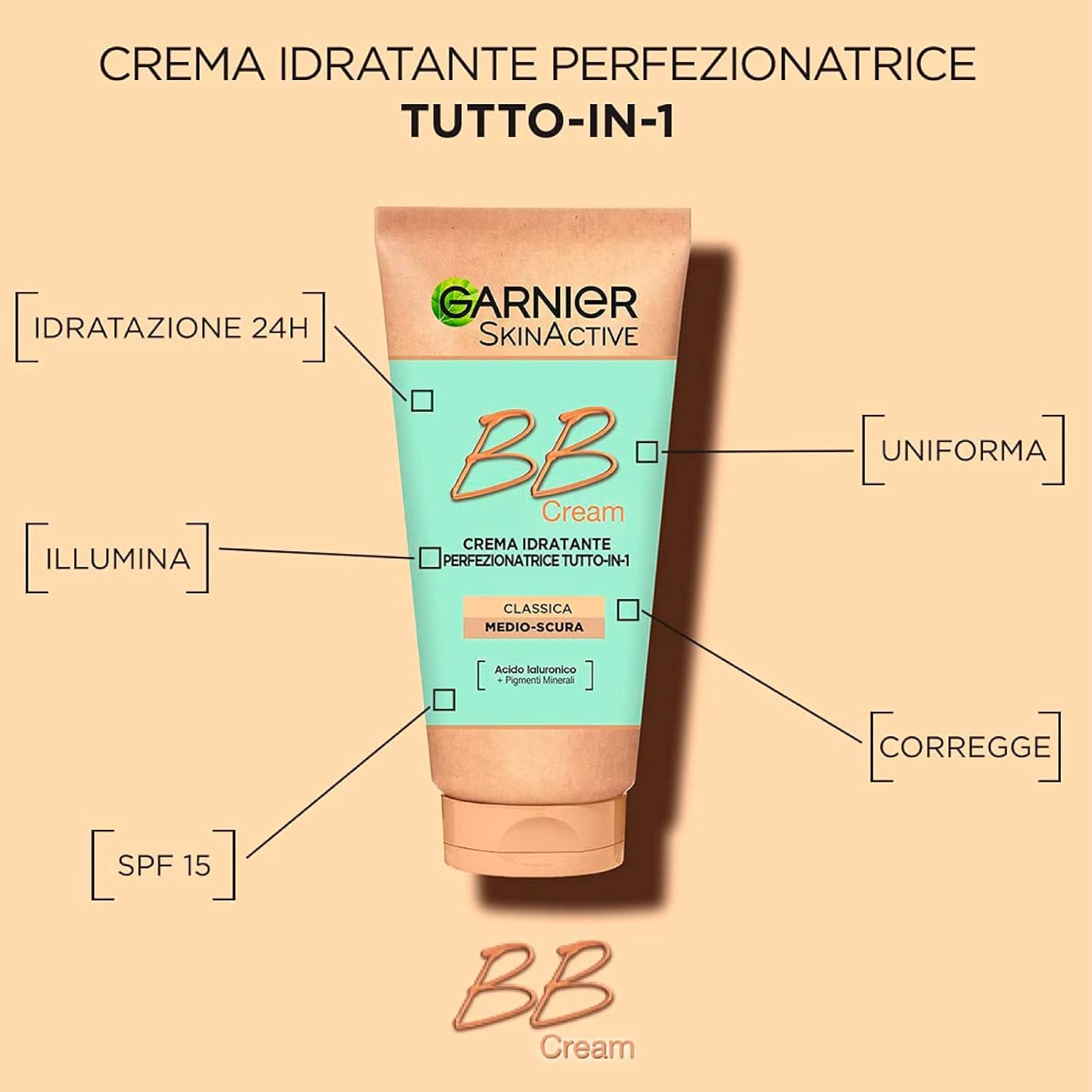 Garnier BB Cream Original Medium, 50Ml image number 2