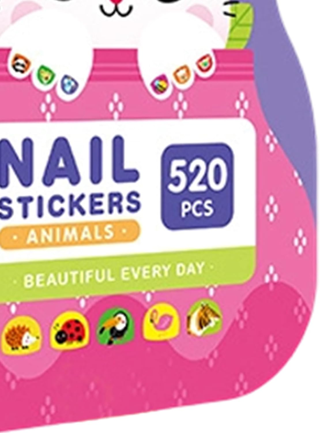 Nail Stickers for Kids, Cute Cartoon Fingernail Decals | Cartoon Nail Stickers - for Girls Children Women Daughter - Cool Girl image number 5
