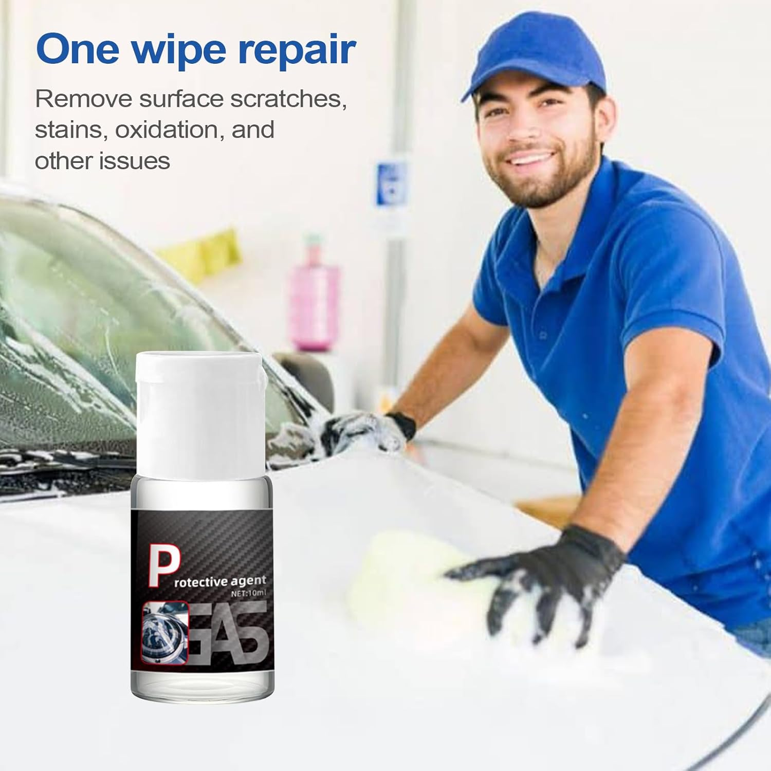 Humdcdy Headlight Restorer,Auto Headlight Coating Restorer 10Ml | Cleaning Tools Automotive Scratch Remover for Vehicle Daily Care Motorcycle Restoration Safe Driving Truck RV image number 1