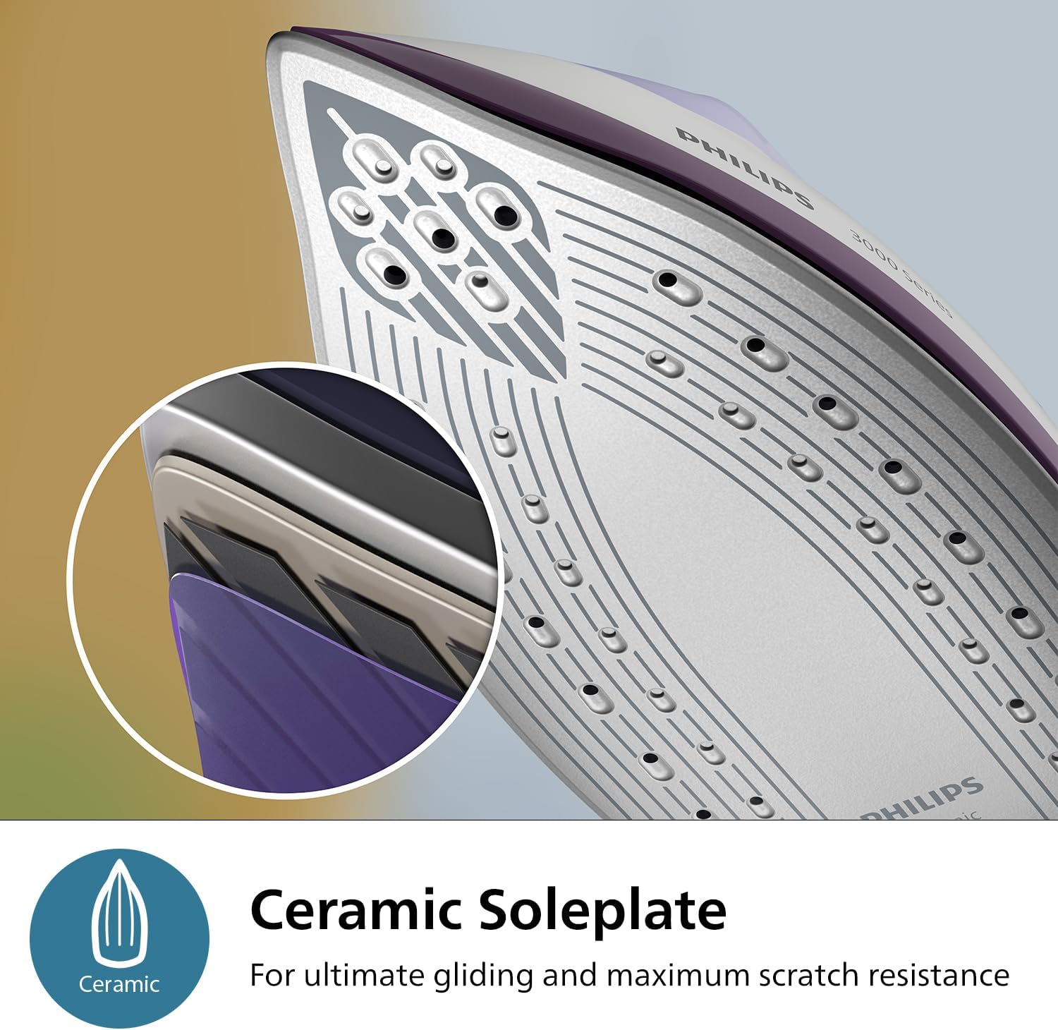 Philips Steam Generator 3000 Series, 2400W, 120G/Min Continuous Steam, 350G Steam Boost, Fast and Powerful, Vertical Steam, Ceramic Soleplate (PSG3000/30) image number 3