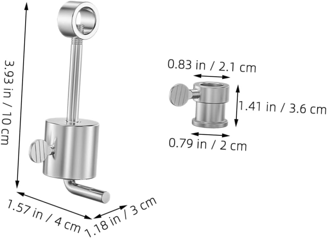 Milisten Rotisserie Balance Weight Adjustable Stainless Steel Spit Rod Stopper for Even Cooking on Electric and Outdoor BBQ Grills image number 4