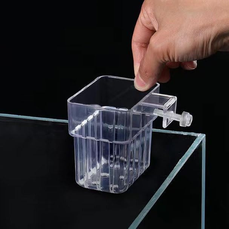 2 Pcs Clear Aquarium Plant Holder,Aquarium Planter Cups for Emersed Plants,Hanging Planter with Hole,Suitable for Aquatic Plant Cultivation and Water Feature Decoration image number 3