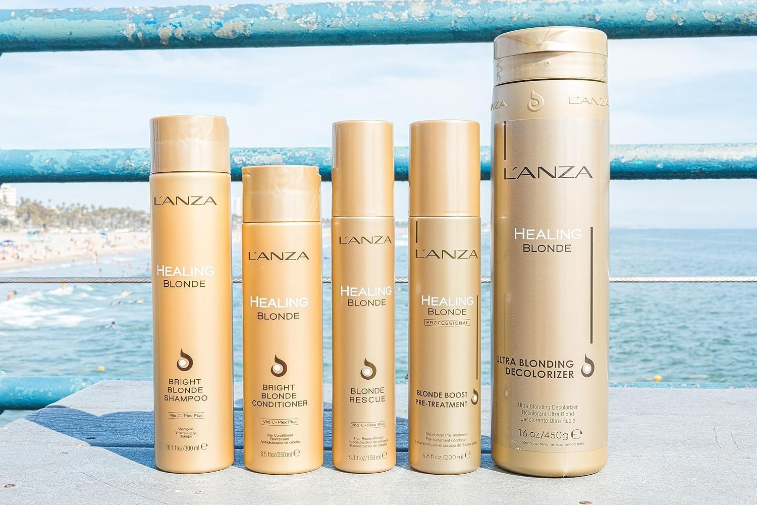L&rsquo;ANZA Healing Blonde Bright Conditioner, Formulated for Natural & Decolorized Blonde Hair - Boosts Shine & Brightness While Healing, with Sulfate-Free, Paraben-Free, Gluten-Free Formula (32 Fl Oz) image number 1