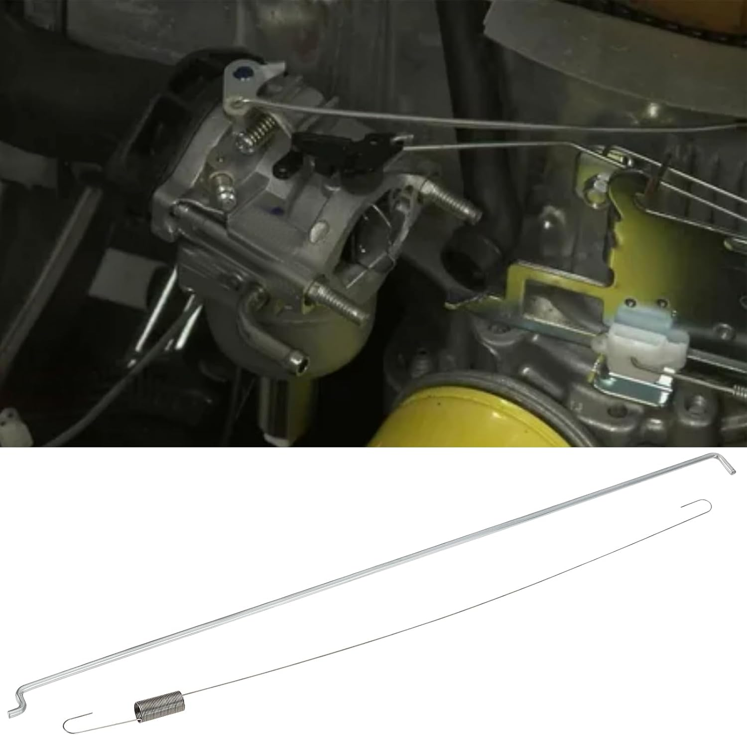 2 Set Governor Link Rod Return Spring Compatible with Honda GX390 GX340 11HP 13HP Engines for Lawnmowers Generators image number 3