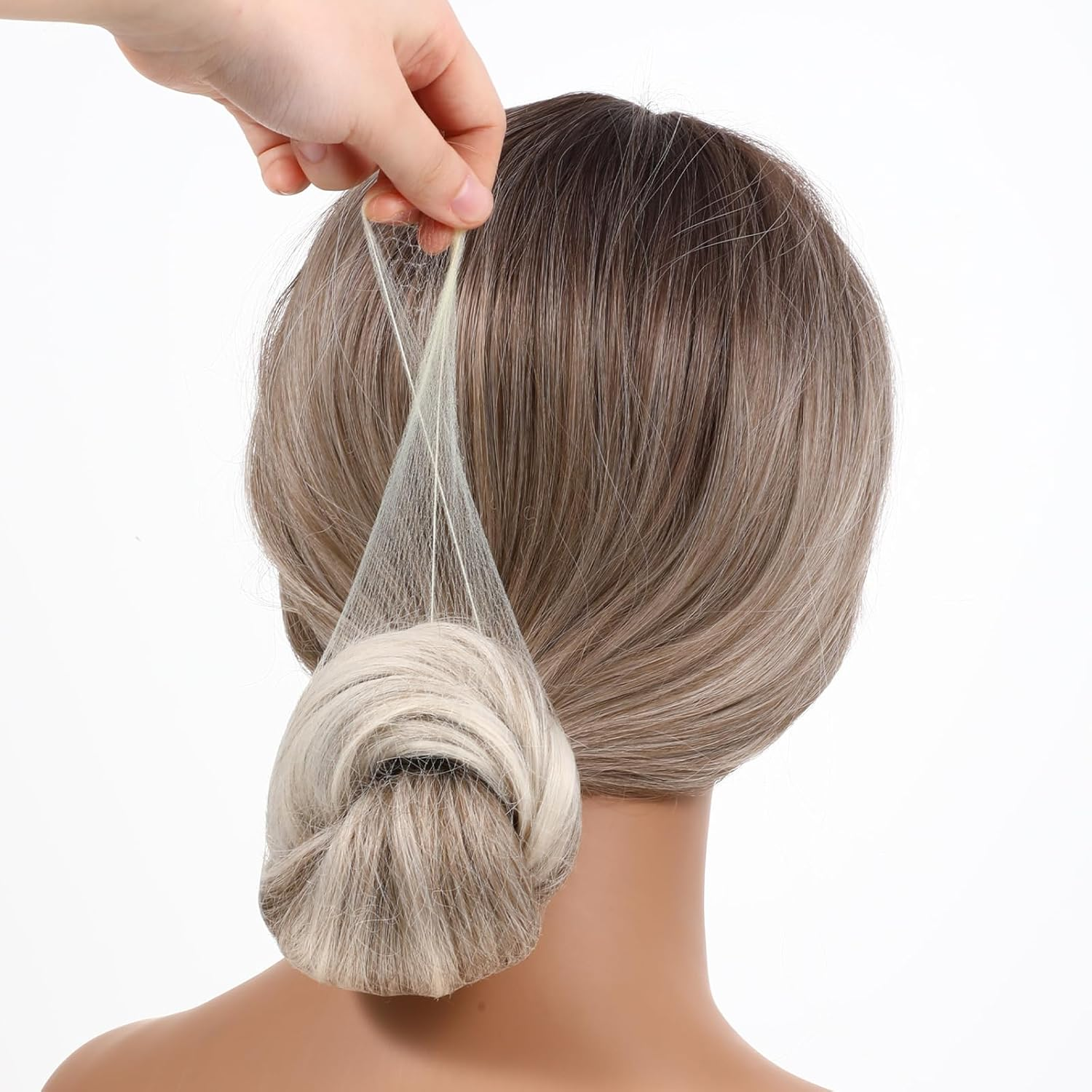 Piriuuo Pack of 30 Hair Nets Bun Invisible Hair Nets Elastic Hair Nets Reusable Fine Mesh Ballet Bun Hair Net Nylon Hair Nets for Nurses, Dancers, Flight Attendants image number 3