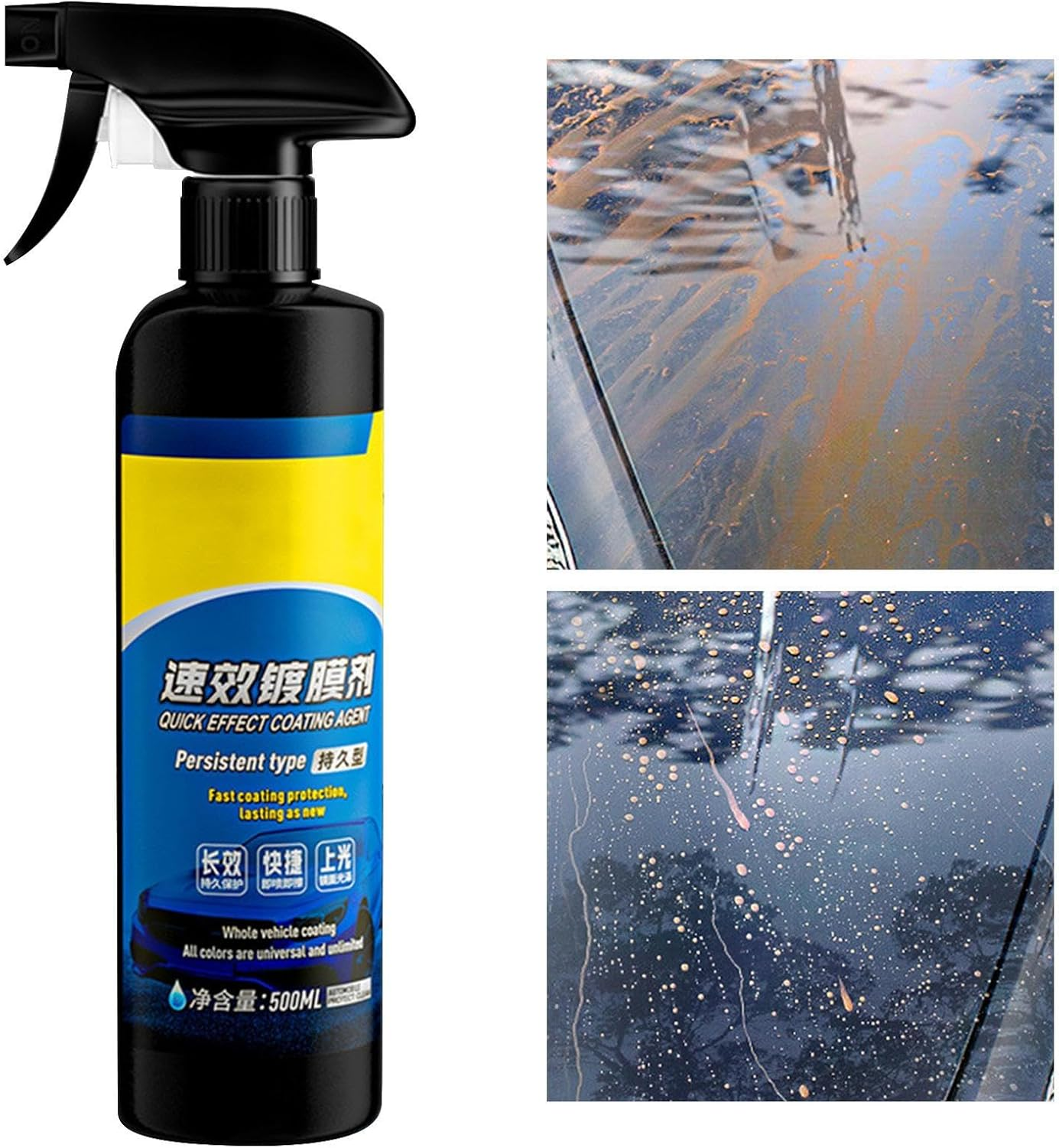 Furtryvl Car Coating Spray for Shine,Auto Coating Renewal Agent - Automotive Paint Shine Spray for Garage Rvs Trucks Motorcycle Suvs Sedans Car Detailers Auto Dealerships Road Trip image number 4