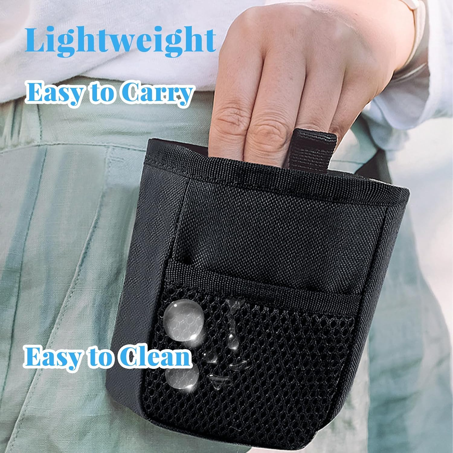 Food Bag Dog Training Treat Bag for Dogs Portable Food Bag Dog Training Versatile Hands Free Treat Bag Waterproof Treat Training Bag Pack of 2 image number 5