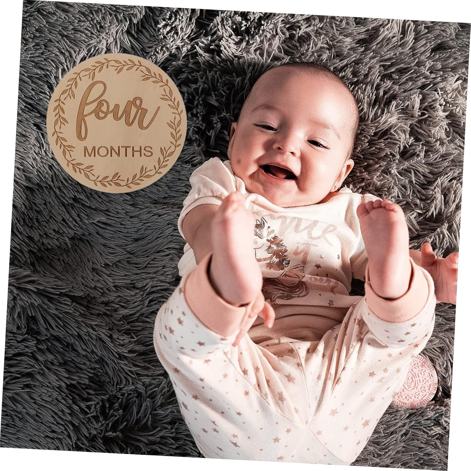 12Pcs Dymadon Milestone Blocks Birth Accessories Monthly Cards Commemorative Photography Props image number 1