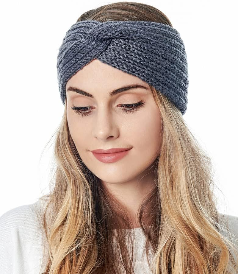 Axy Women'S Knitted Headband with Twist Knots, Winter Headband, Knitted Headband (Fuchsia) image number 6