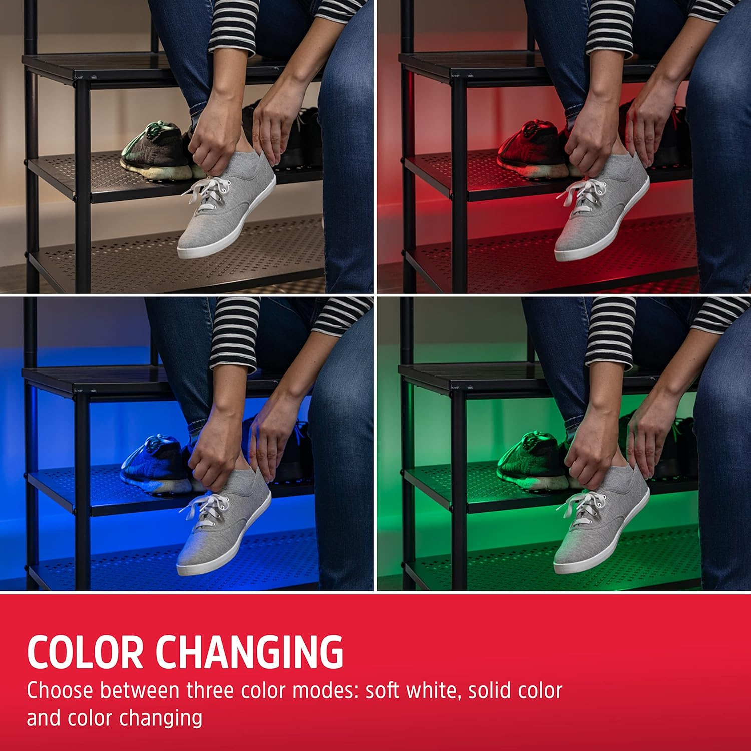 Energizer LED Puck Lights, 2 Pack, Color Changing, Remote Controlled, Battery Operated, Wireless, 35 Lumens, Dimmable, Perfect for under Cabinet, Closet, Bedroom, and More, 43064 image number 1