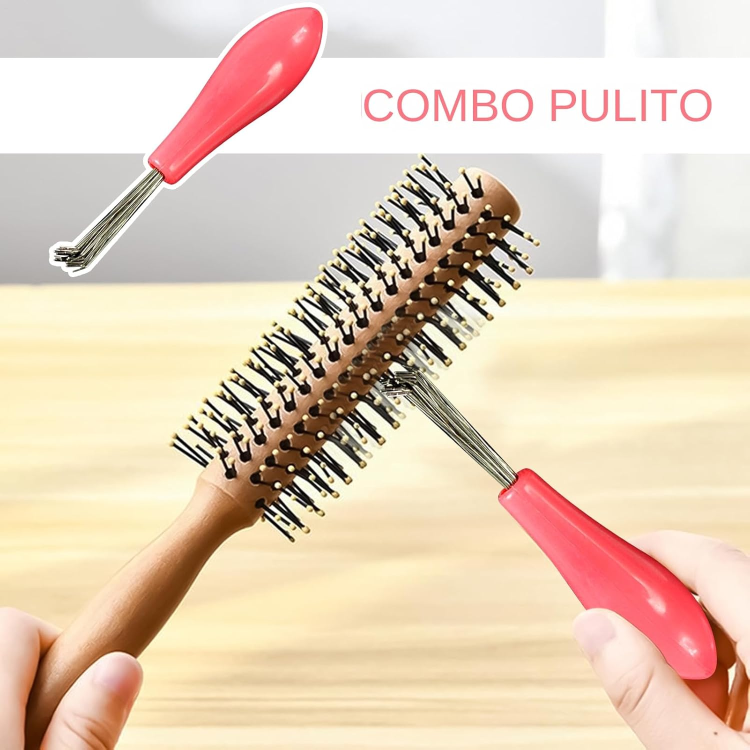 Hair Brush Cleaner, Small Cleaning Tool, Dust Wire Rake Remover, 3.54 X 0.67 Inches, Ergonomic Handle Design, Ideal for Haircut Maintenance, Styling Lint, Dirt Removal image number 1