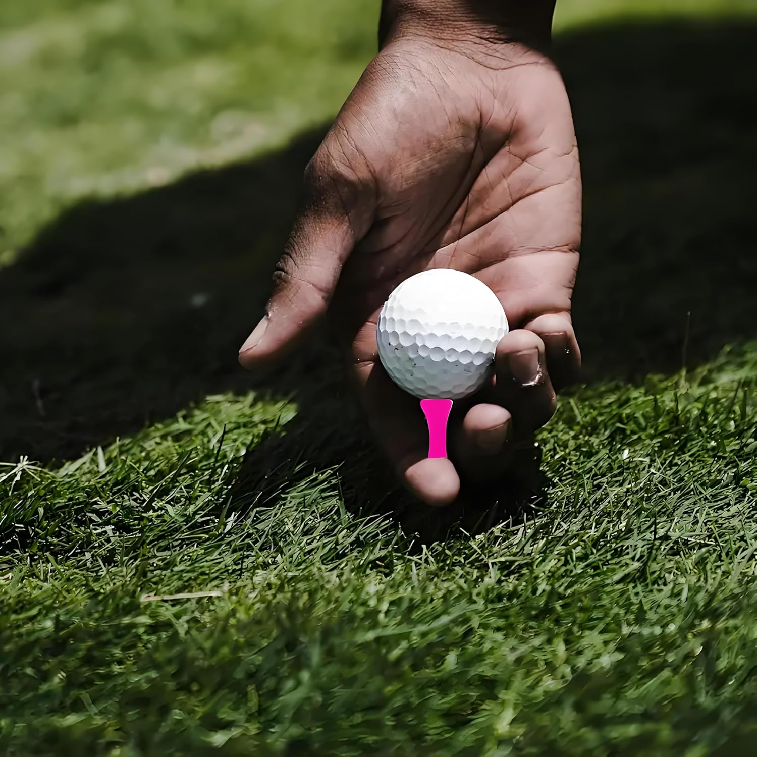 GOEDEKE 50Pcs Golf Tees Plastic,Pink Golf Tees 57Mm Pink Castle Tees Long Short Durable Portable Professional for Golfer Practice image number 2