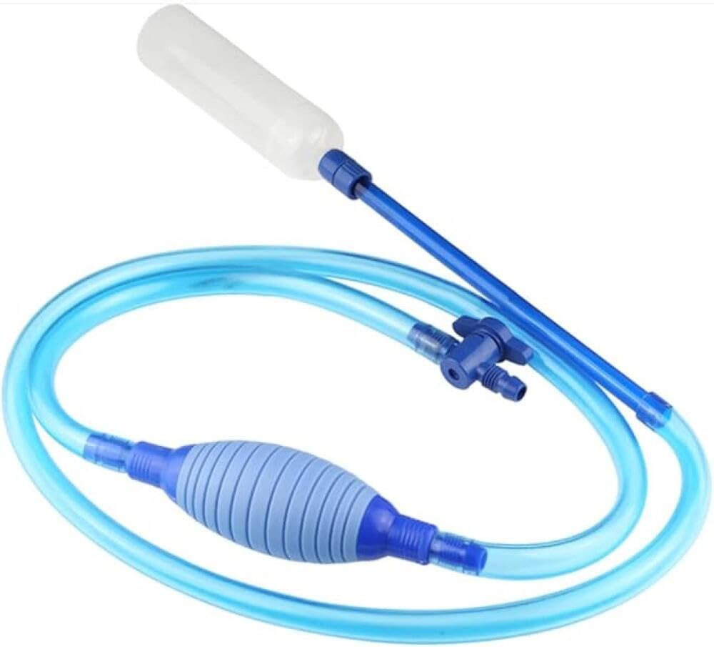 Fish Tank Cleaner, Aquarium Water Changer Gravel Filter Aquarium Siphon Vacuum Pump Water Changing Sand Washing Adjustable Water Flow with Inbuilt Strainer Outlet Valve Pumping Airbag image number 1