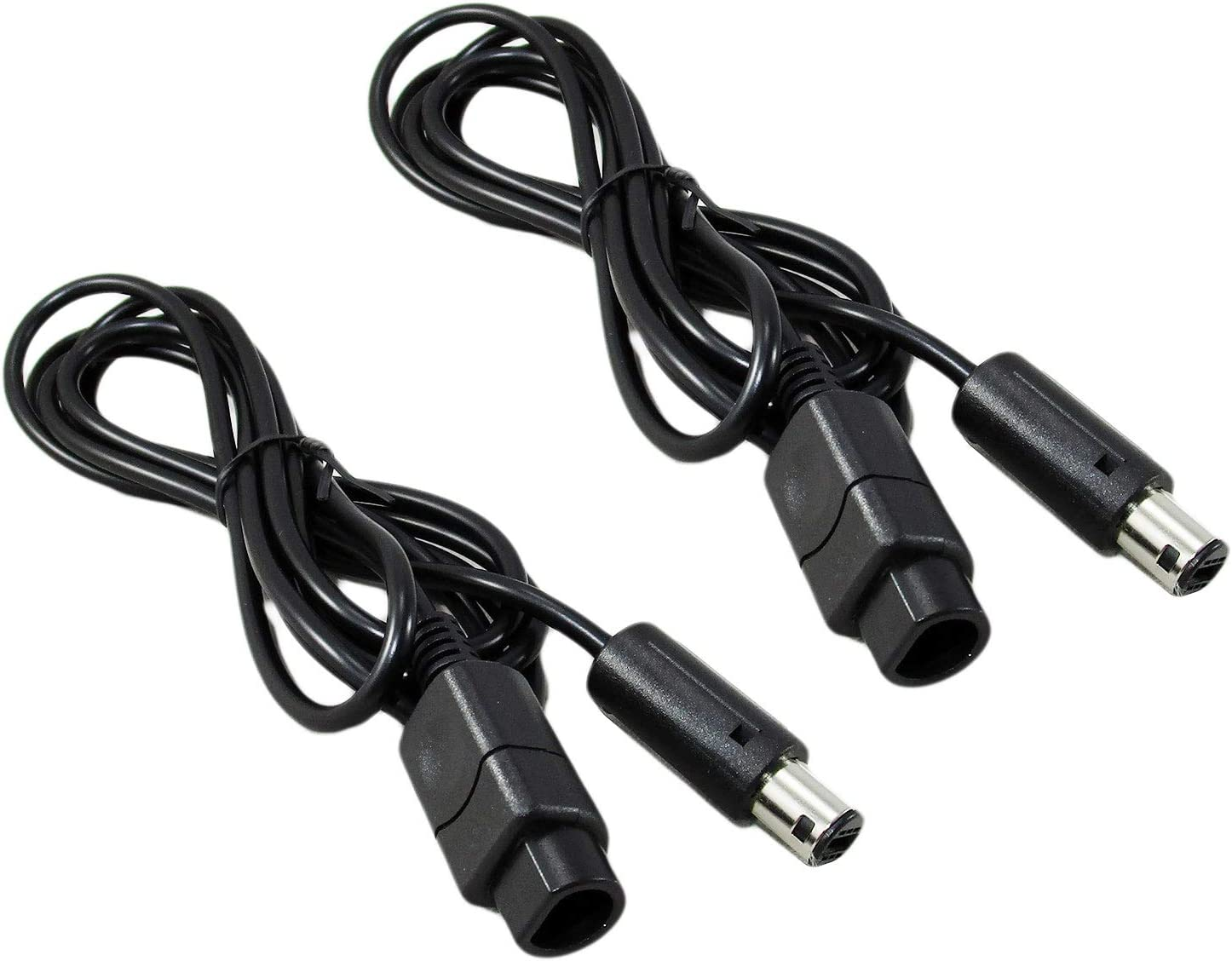 2 Pack Controller Extension Cable 1.8M for Gamecube &ndash; Compatible with Nintendo Gamecube Wired Controllers, Shielded Gamepad Extend Reach Lead image number 1