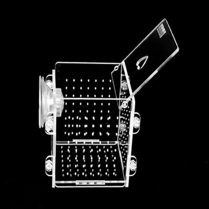 Aquarium Acrylic Fish Bowls Tank Breeding Isolation Box with Sucker for Baby Fish Hatchery Rooms Incubator Reptile Cage (Color : White, Size : ONE Size) image number 3