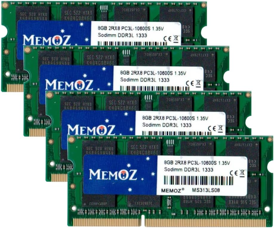 Memoz 32GB (4X8Gb) DDR3 1333 Notebook RAM PC3 10600 Laptop Memory Sodimm 5 Years Warranty image number 4