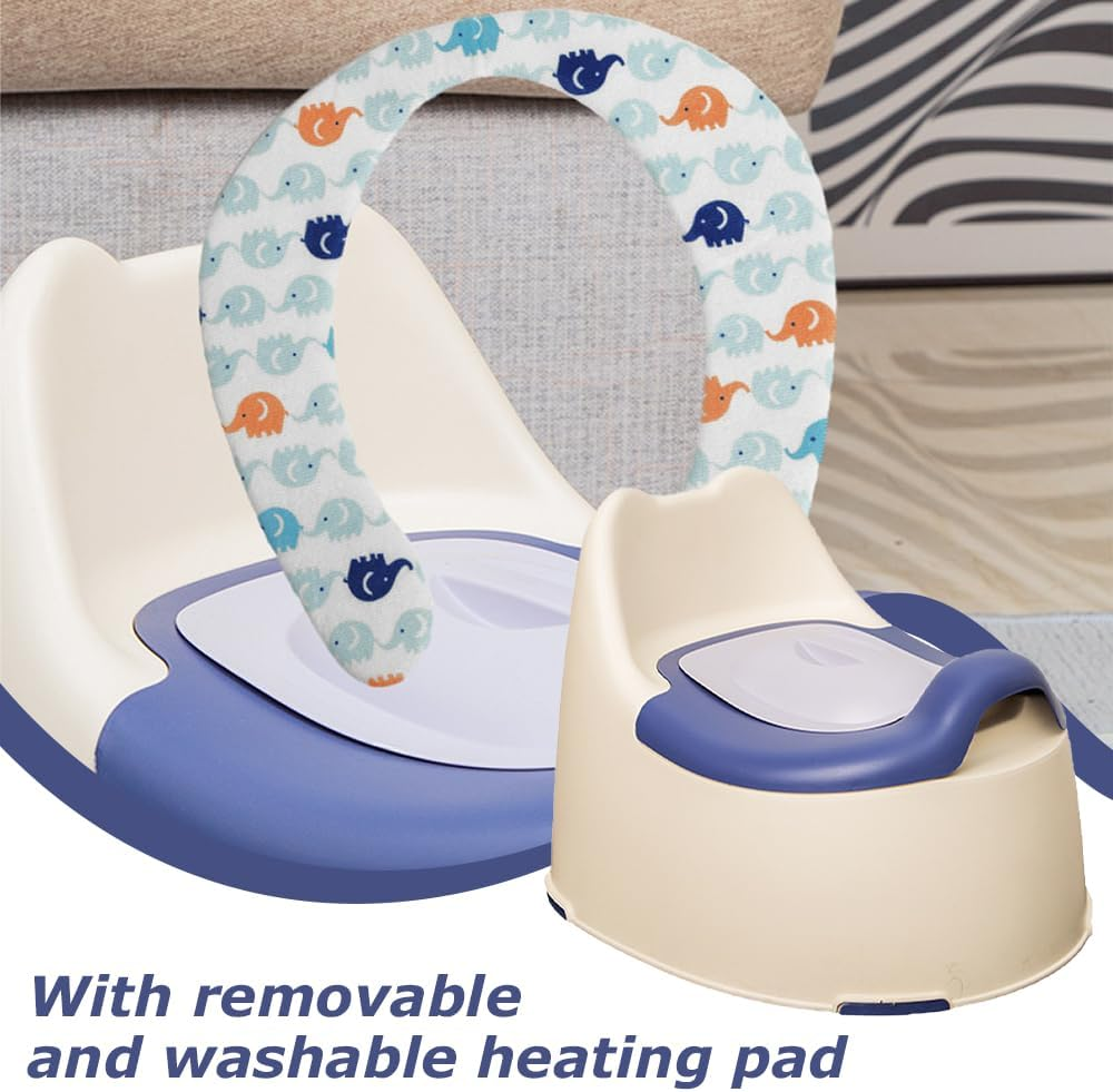 MOTRAIN 3-In-1 Versatile Toddler Potty Trainer for Boy Girl, Training Toilet with Easy to Clean Design, Perfect for Toddler Boys & Girls 1-3, Chair, Seat, Step Stool, Blue image number 4
