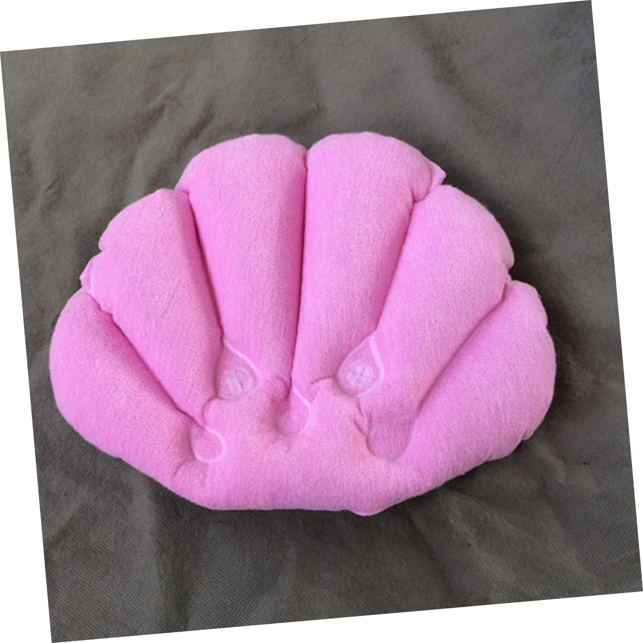 Beavorty 2Pcs Inflatable Bath Pillow Suction Cups Comfortable Spa Headrest Cushion for Bathtub Bathroom Use Random Color image number 5