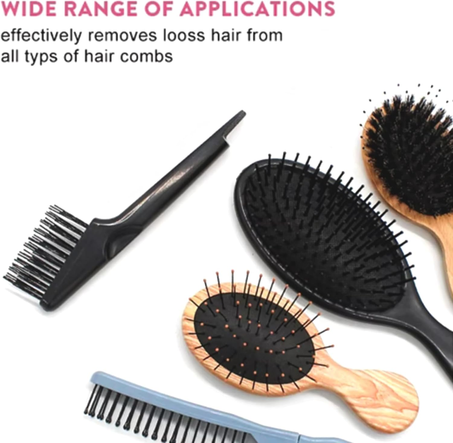 3 Piece Brush Cleaner, Hair Brush Cleaner, Hair Brush Cleaner Tool Set, Mini Hair Brush Remover for Combs, Carpets, Bath Mats, Hair Brush Cleaning image number 1