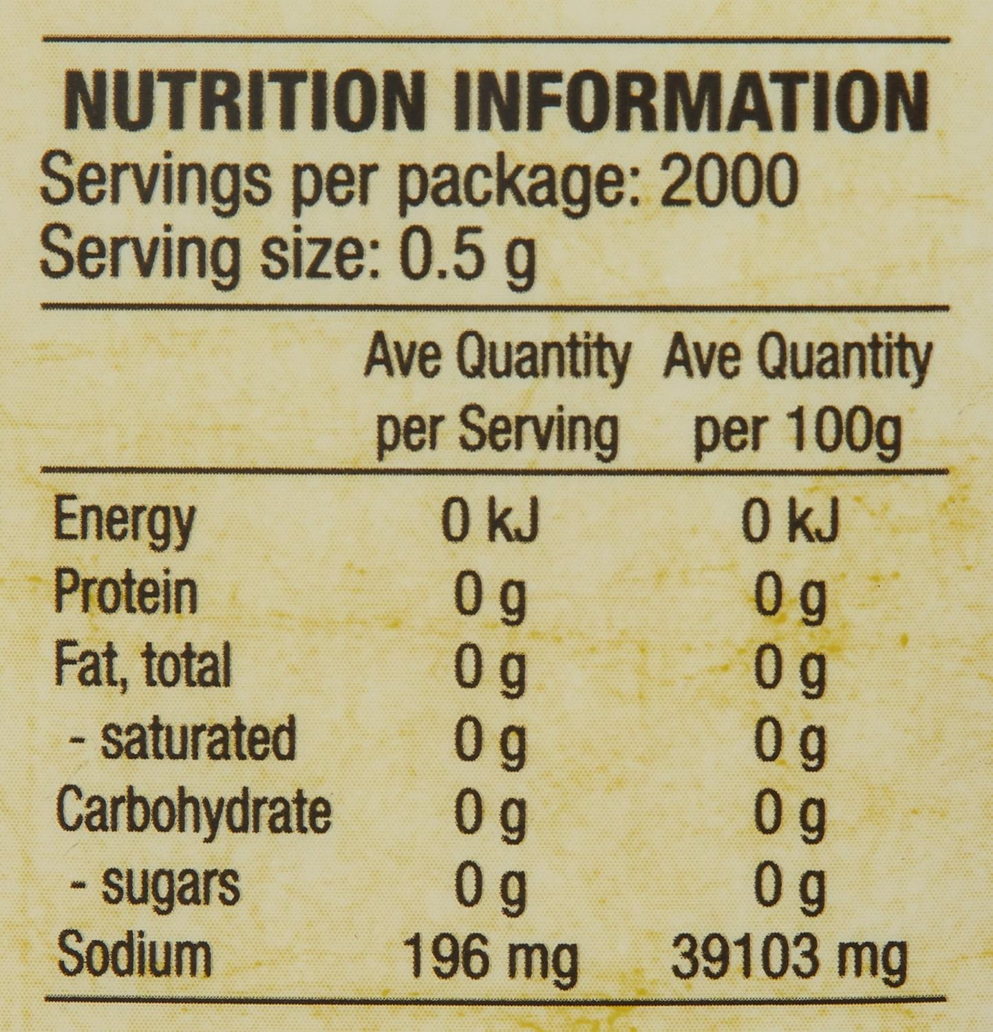 Chef'S Choice Natural Australian Rock Sea Salt, 1 Kg