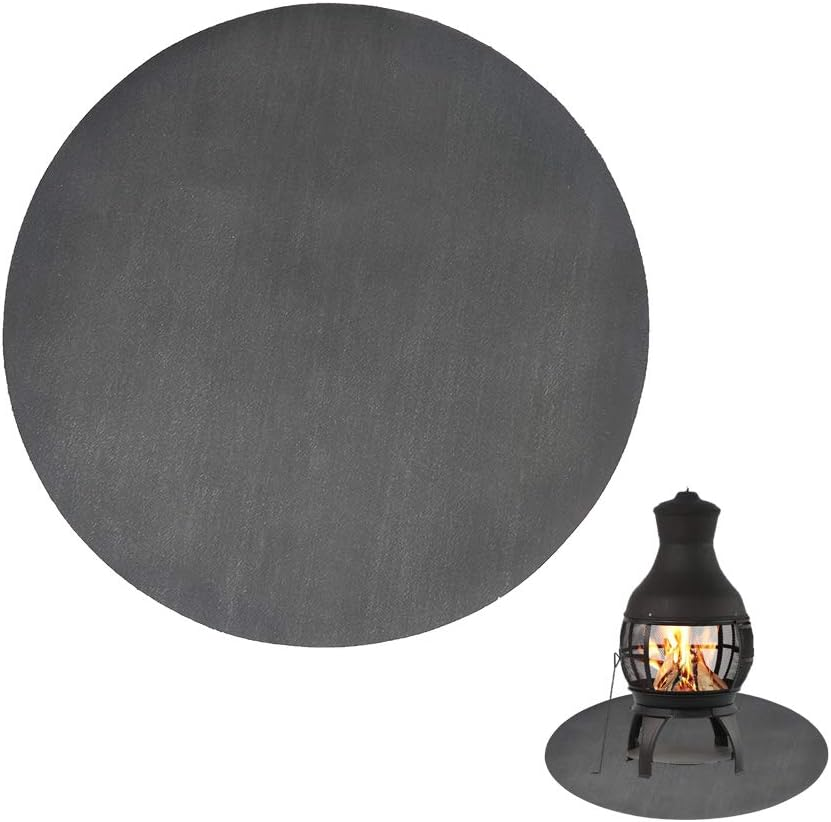 Fireproof Chimineas Mat for Deck,Protection Grill & Patio Fire Pit Pad Hearth Rug, Fireproof Mat, Deck Protector for Wood Burning Fire Pit, Gas Fire Pit, Charcoal Grill (48 Inch) image number 6