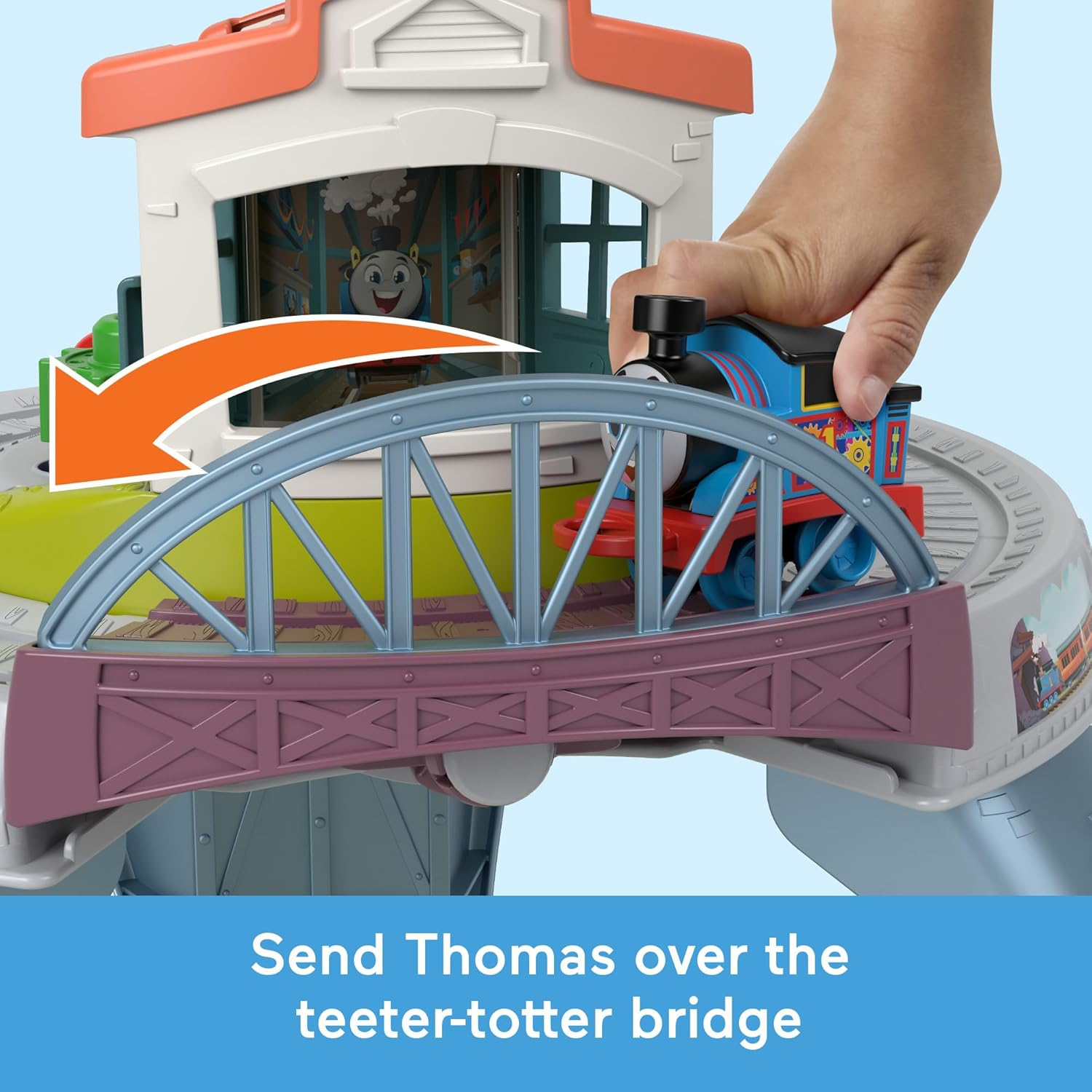Thomas & Friends Toddler Toy My First Train Table with Track, Cargo Stacking & Fine Motor Activities for Kids Ages 18+ Months image number 3