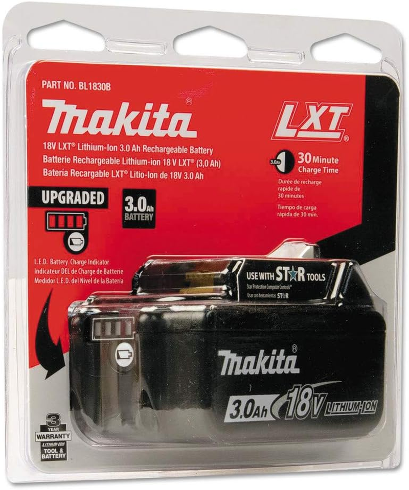 Makita BL1830B 18V LXT Lithium-Ion 3.0Ah Battery image number 2