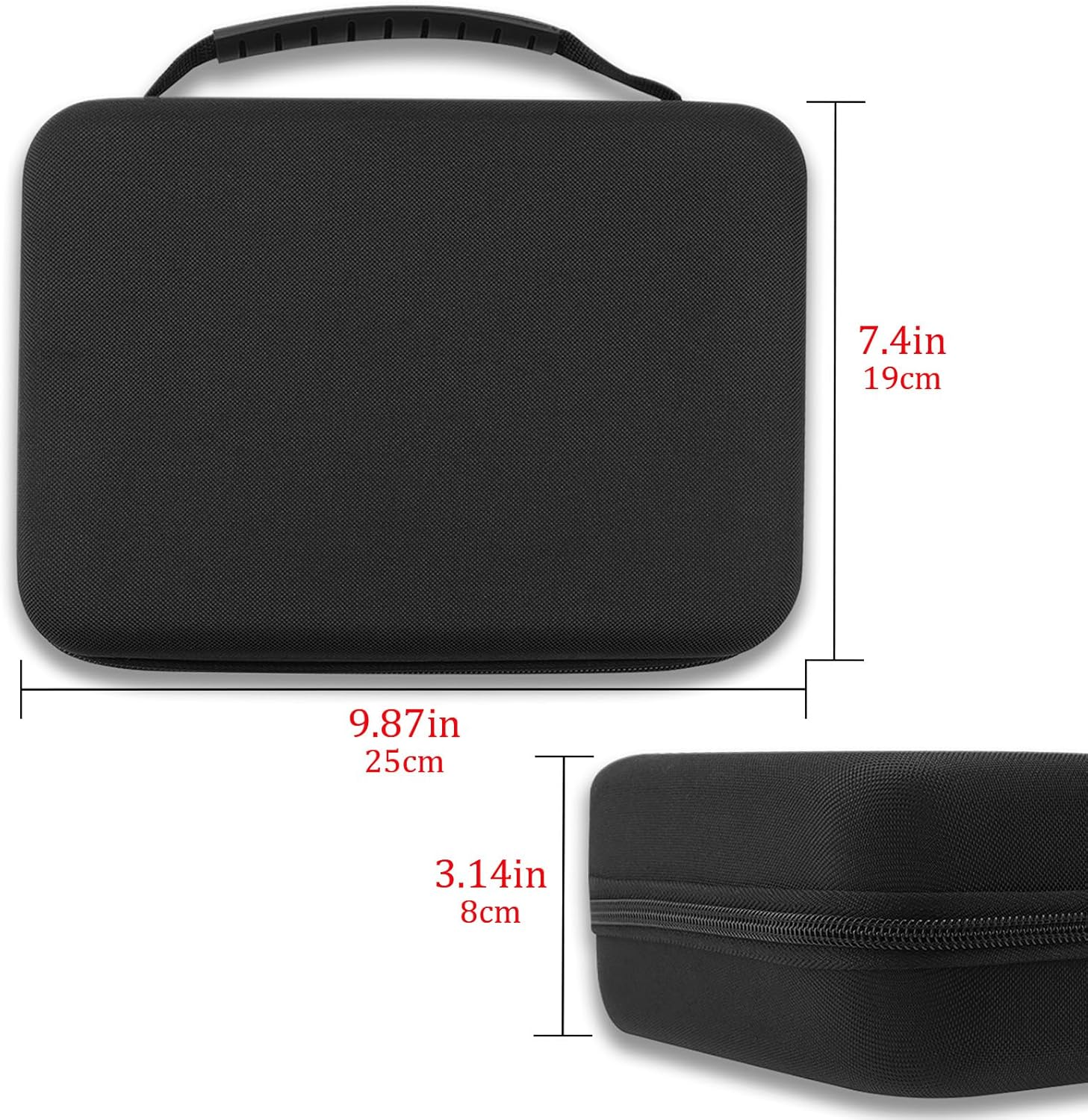 Geekria Two Controllers Travel Carrying Bag Compatible with Sony PS5 Dualsense, Dualshock 2/4, Xbox One, Series X, 8Bitdo Pro2, Protective Storage with Internal Mesh Pocket image number 2