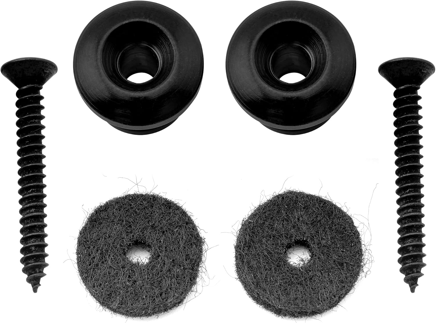 Musiclily Pro 14Mm Steel G-Type Strap Button End Pins for Acoustic Electric Guitar Bass, Black (Set of 2) image number 3