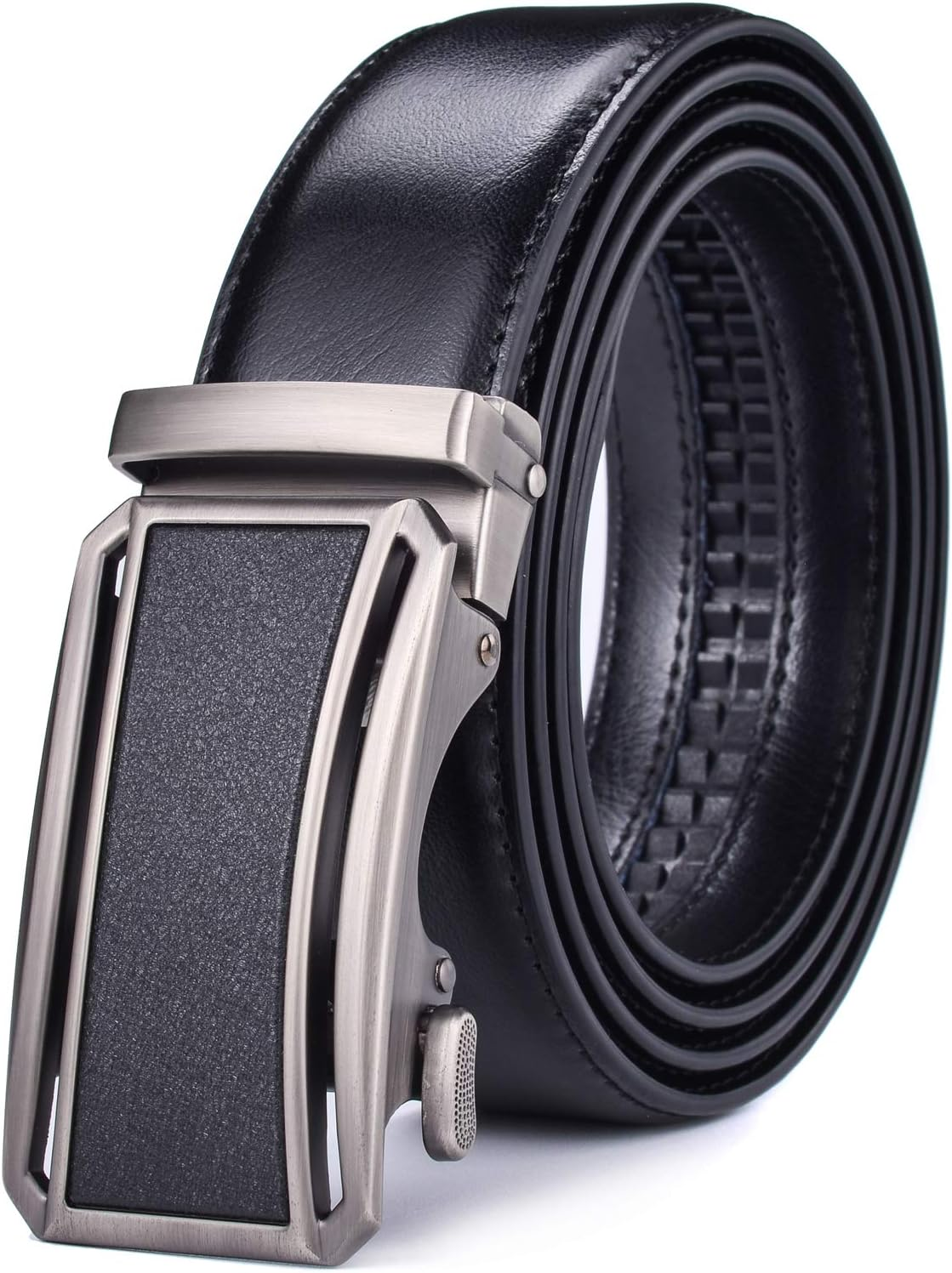 Fashion Men Belts Leather Ratchet Slide Belt with Automatic Buckle(Multiple Styles Perfect to Fit) in Gift Box Beltox Fine
