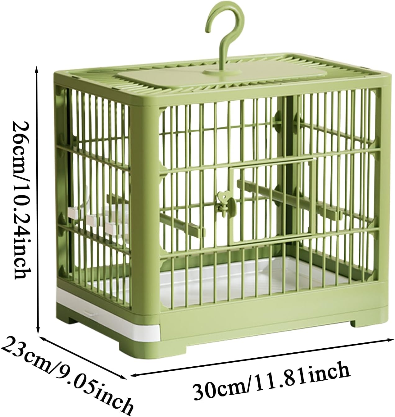 Travel Cage for Birds | Parakeet Travel Cage with Pull Out Tray,Breathable Pet Bird Playing Habitat for Budgies Sparrow Macaws Parakeet Cockatiels image number 5