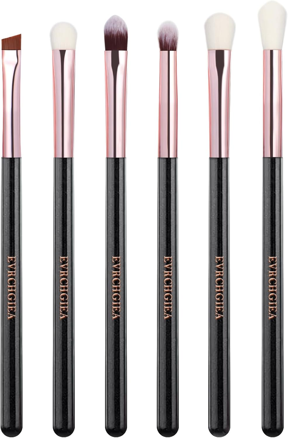 Eye Makeup Brush Set, 6 Pcs Professional Blending Eyeshadow Makeup Brushes for Concealer Eyebrows Eyeliner, Soft Hairs & Wood Handle (Green)&hellip;