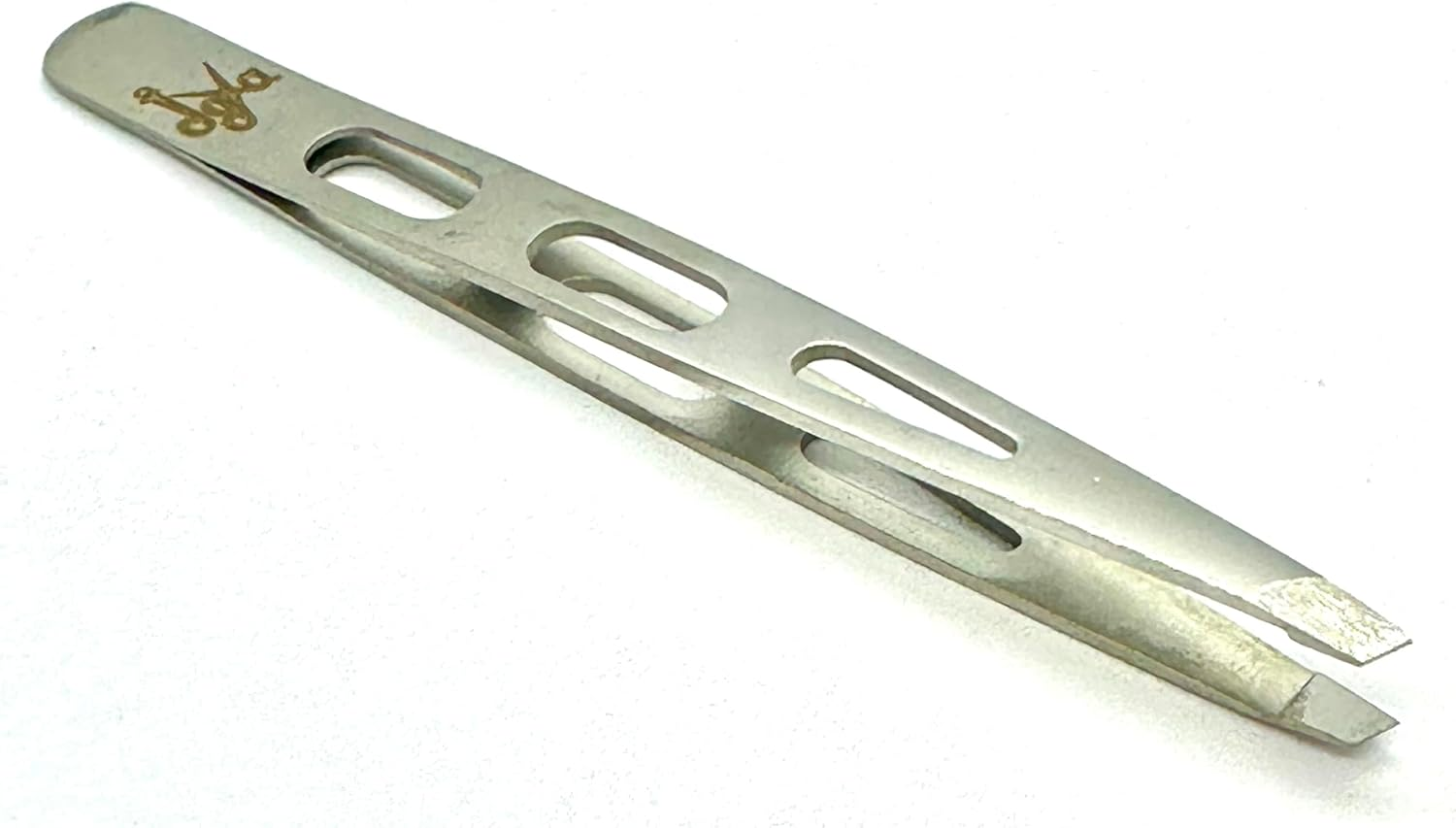 Solingen Eyebrow Tweezers Stainless Steel Slanted Tip Professional Hair Removal Ergonomic Non-Slip image number 2