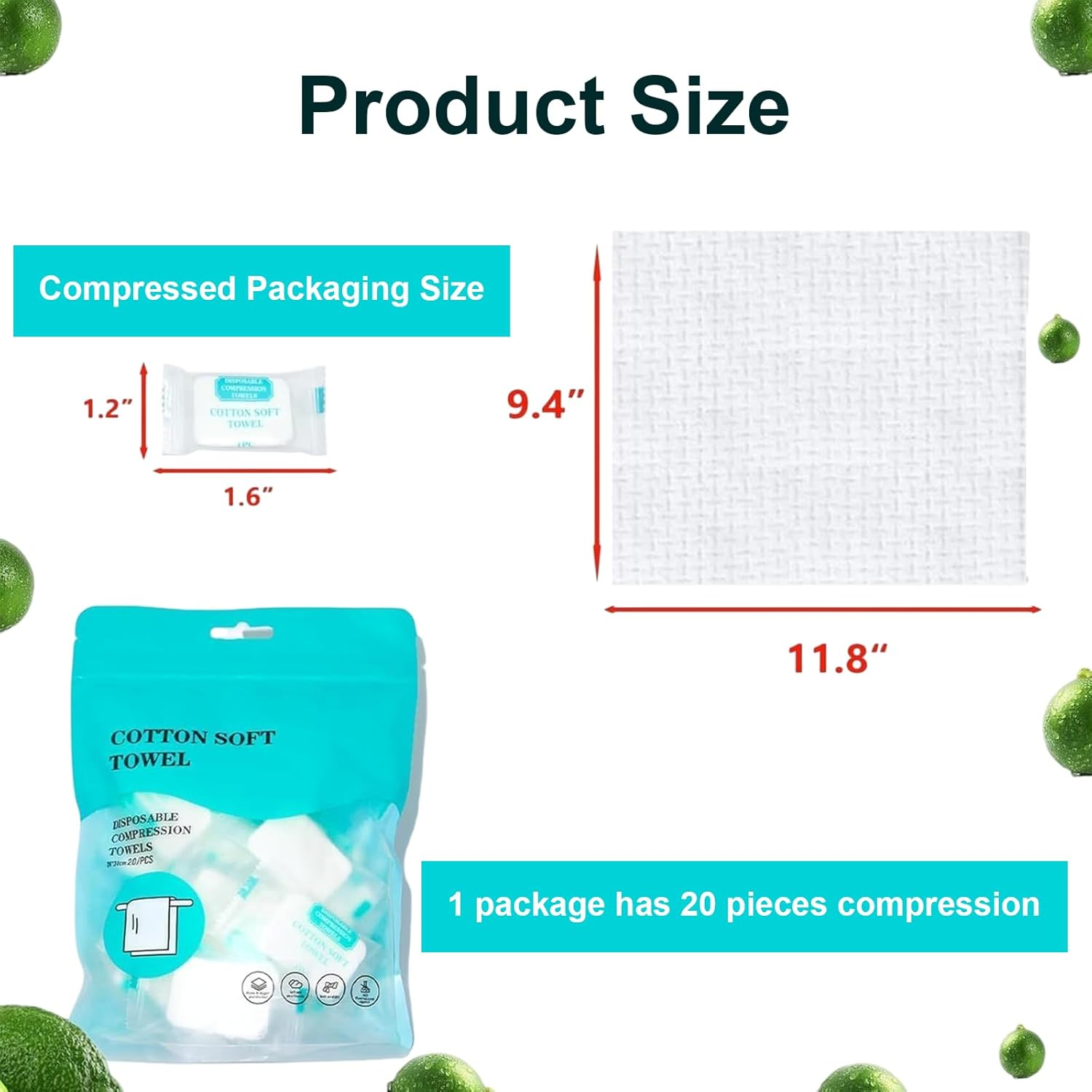 20PCS Compressed Towels Disposable Magic Towel Tablets, Thick Reusable Washcloths for Travel, Camping, Hiking, Outdoor Sports, Beauty Salon Hotel Use image number 6