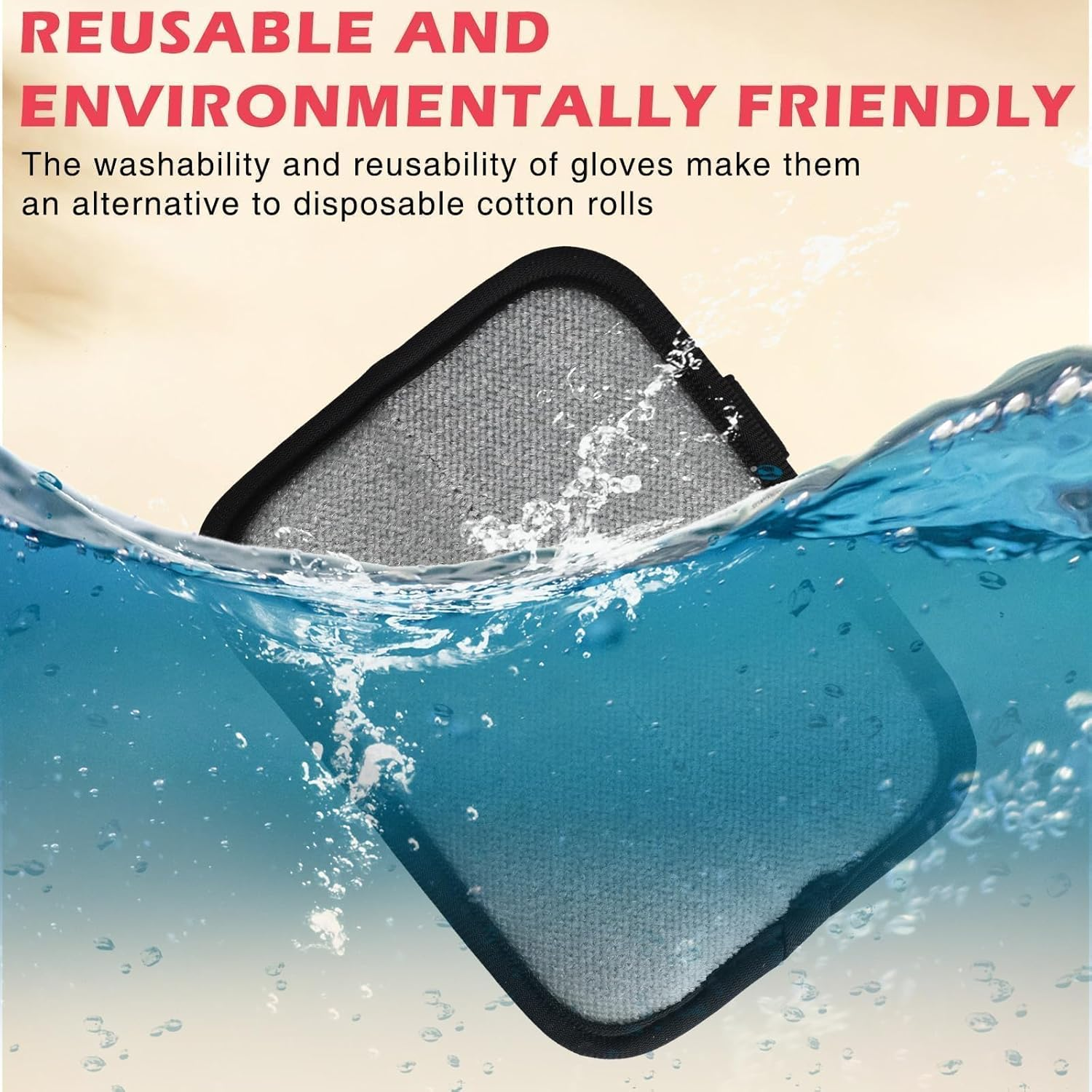 2 PCS Pet Hair Remover Glove, Magic Brush Pet Hair Remover, Reusable Fur Catch Glove for Cat and Dog Hair Removal, Soft Grooming Brush for Furniture, Car Seat, Carpet, 17.5Cm X 13Cm image number 4