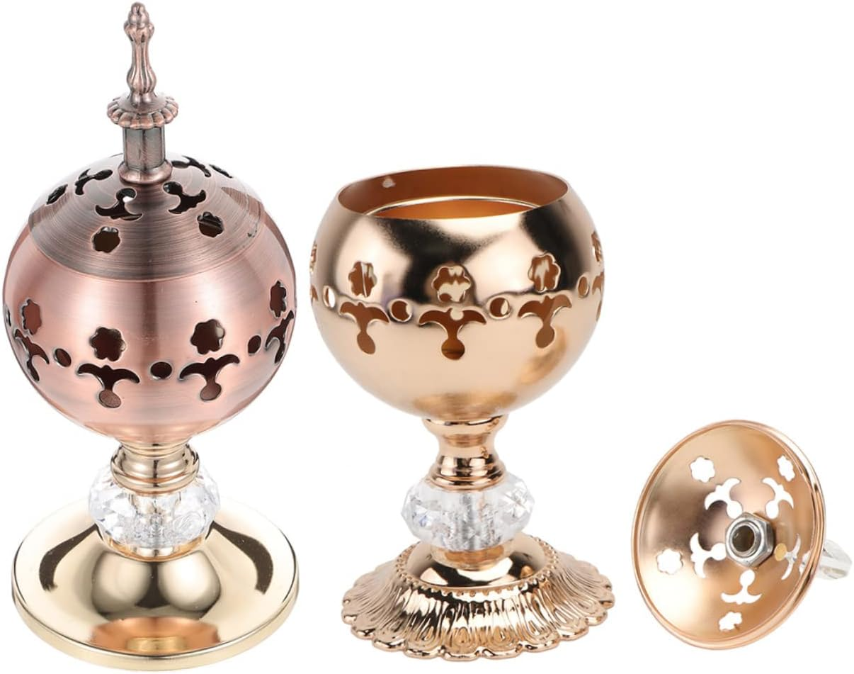 Ifundom 2Pcs European Style Candle Holders Plated Table Centerpiece for Birthday Wedding Home Decoration image number 1