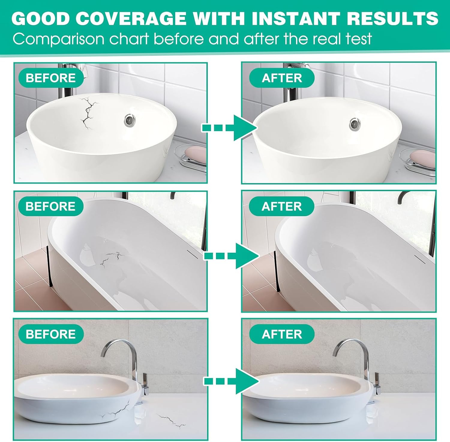 Bath Paint, Furniture Paint, Bath Paint White, White Colour Wall Repair, Suitable for Wall Filler, Ceramic Sink, Bathroom Tile Painting, Enamel Repair image number 6