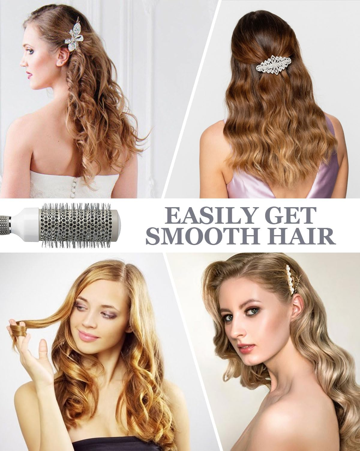 KEMUZ Professional Curl Brush & Curl Brush - Premium Curl Comb for Defined Curls, Gentle Detangling & Stylish Hairstyles (For All Hair Types) image number 5