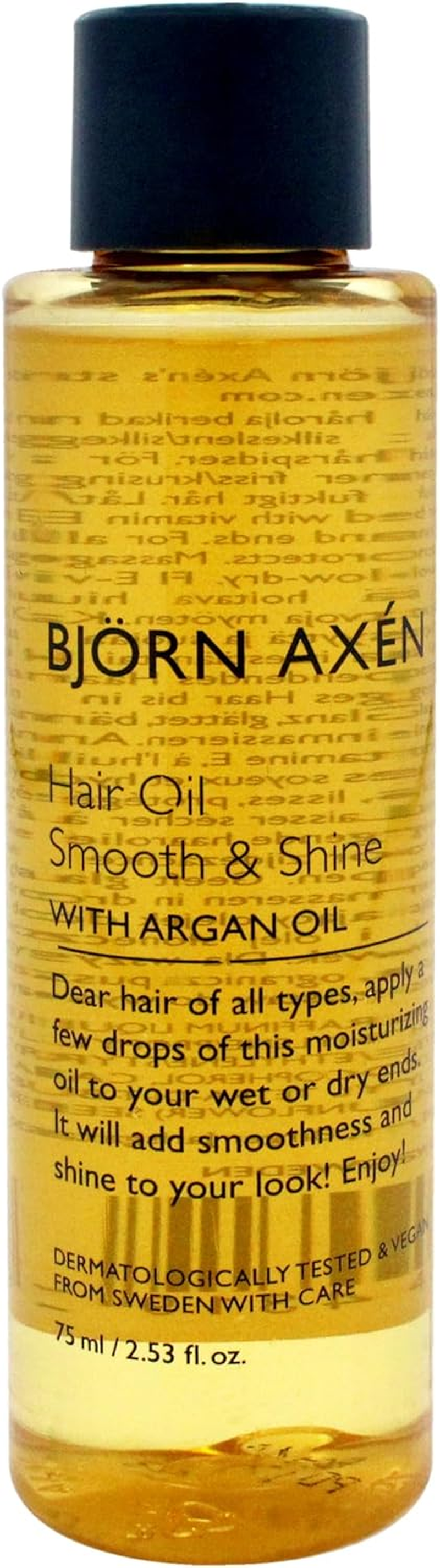 Hair Oil Smooth and Shine - Argan Oil by Bjorn Axen for Unisex - 2.53 Oz Oil