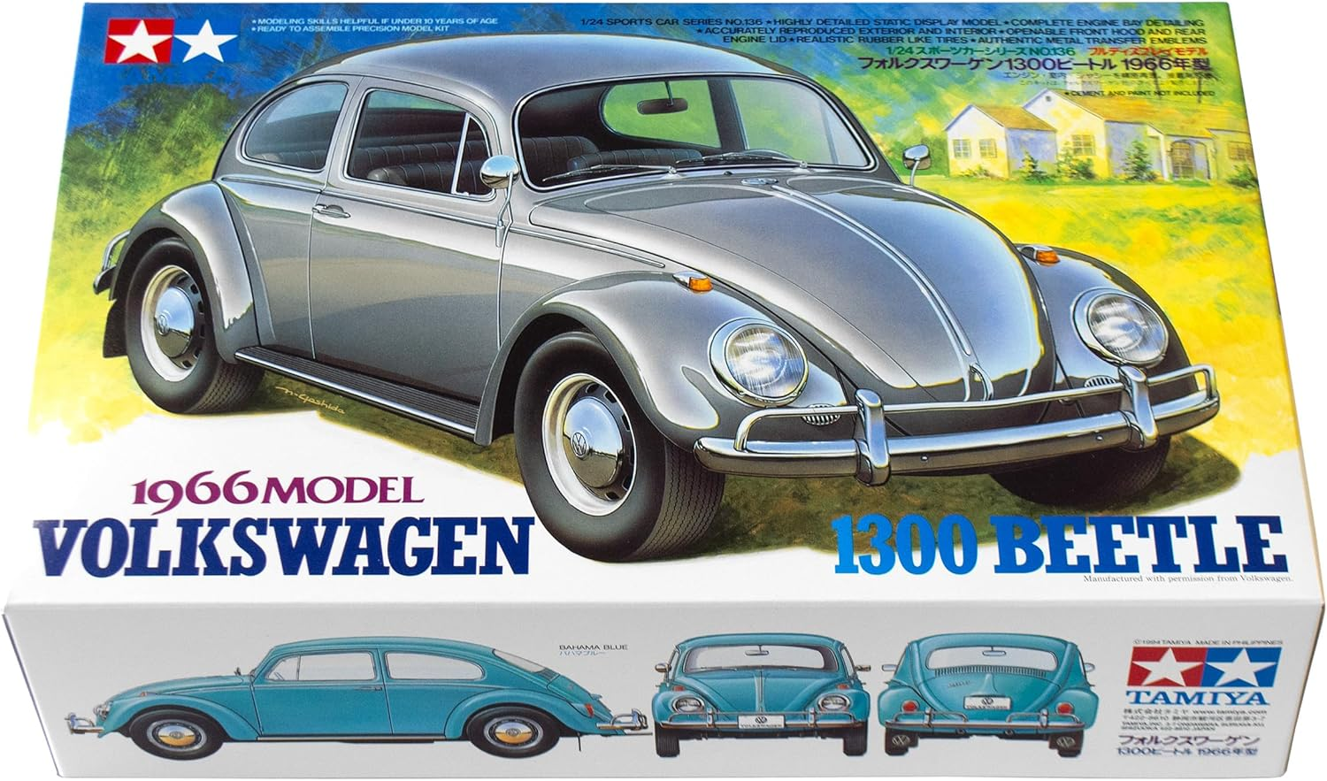 Tamiya 1:24 Scale Volkswagen 1300 Beetle Model Kit